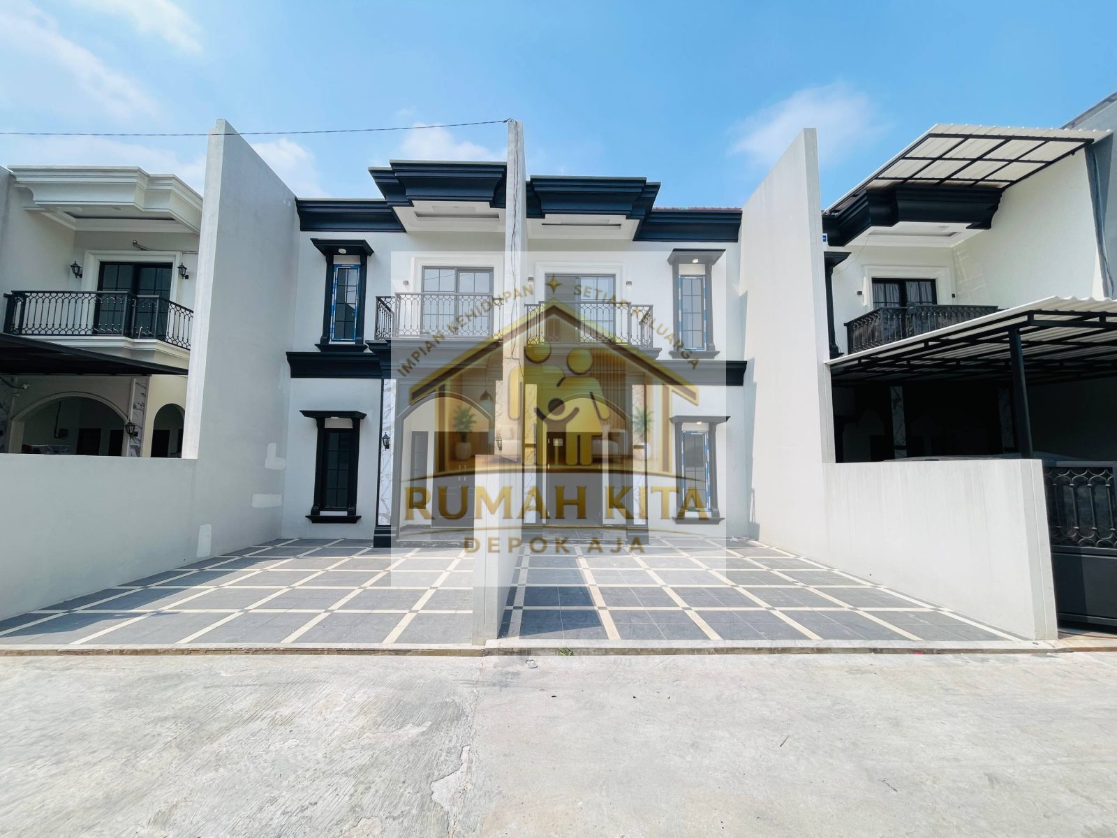 Fasad / Tampak Depan — Rumah 2 Lantai di Grand Depok City Anti Macet